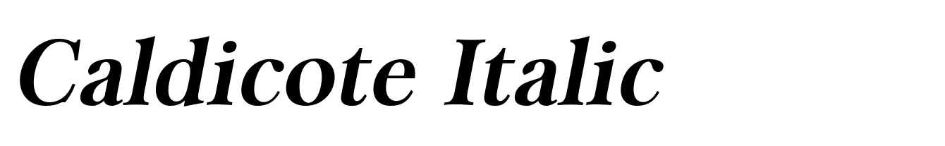 Caldicote Italic